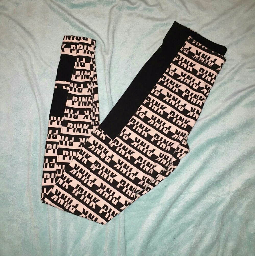 Pink Victoria Secret yoga leggings